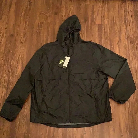 Champion Packable Windbreaker Jacket Ebony Black XXL - Picture 3 of 10